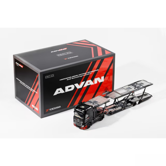 ゲインコーププロダクツ 1/64 メルセデス ベンツ アクトロス 2 (LHD) ブラック/ADVAN