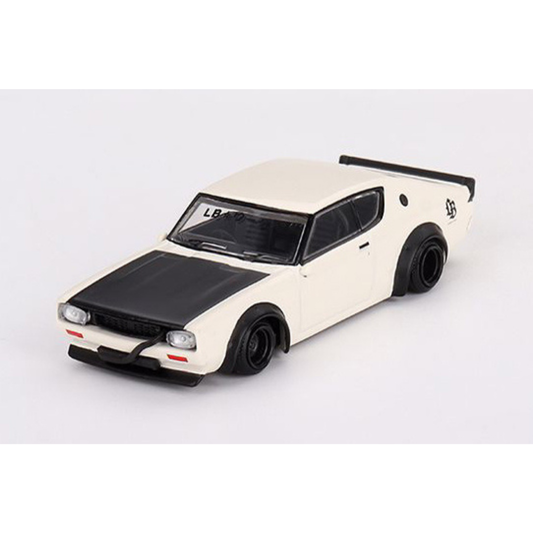 再入荷 MINI GT 1/64 Nissan スカイライン ケンメリ リバティーウォーク ホワイト(右ハンドル)