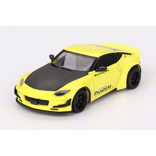 MINI GT 1/64 Pandem Nissan Z イカズチイエロー(右ハンドル)