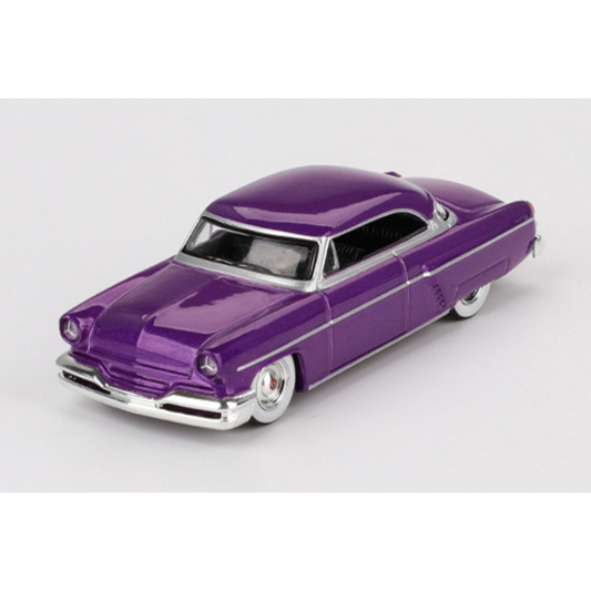 MINI GT 1/64 リンカーン カプリ ホットロッド 1954 メタリックパープル(左ハンドル)