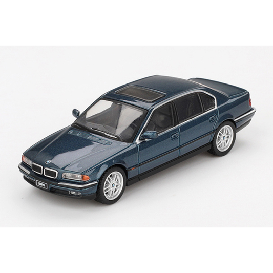 MINI GT 1/64 BMW 750IL ソレントブルーメタリック(左ハンドル)