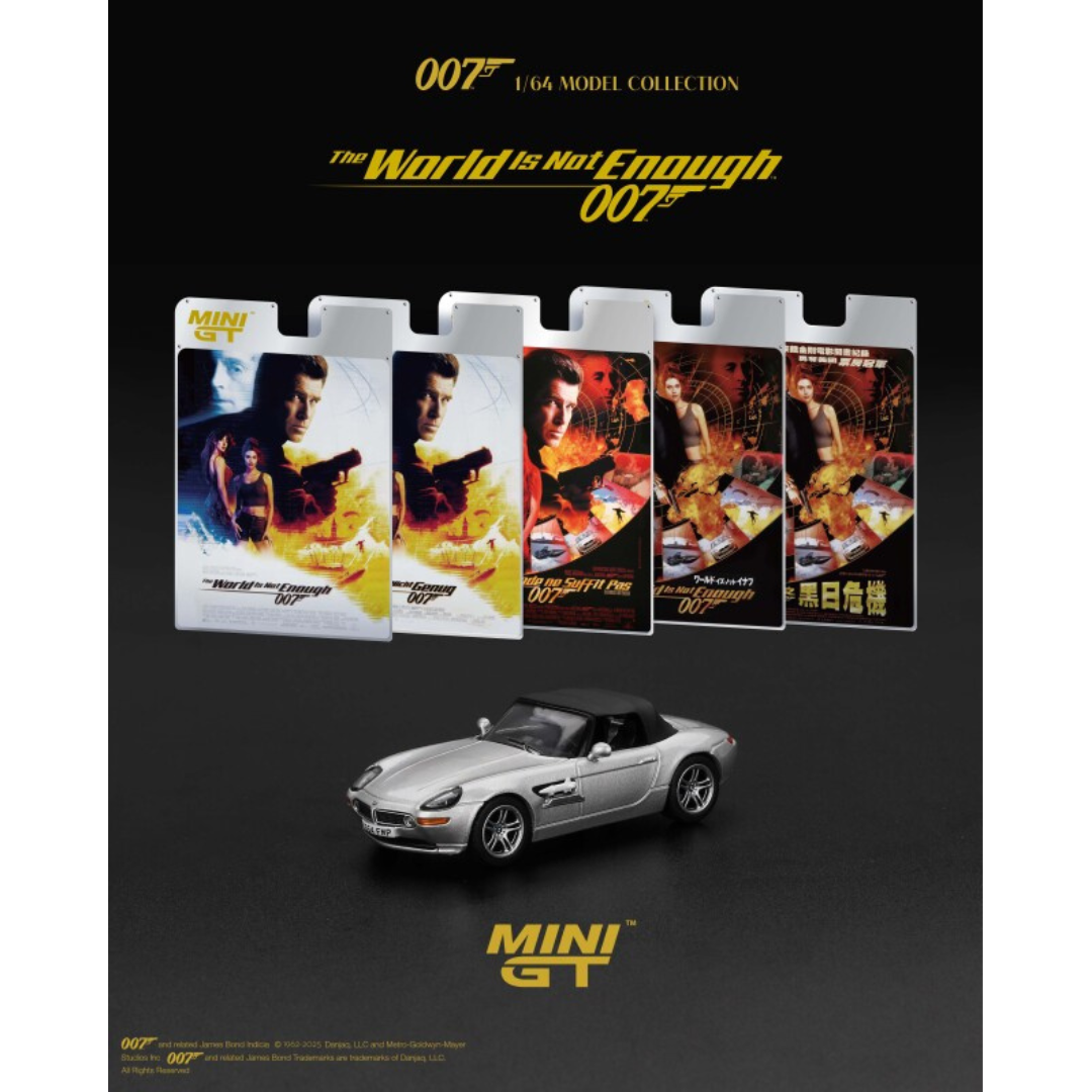 MINI GT 1/64 BMW 750IL "Tomorrow Never Dies" (1998) German Edition Package