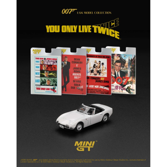 MINI GT 1/64 Toyota 2000GT ロードスター 「007は二度死ぬ」(1967)日本限定パッケージ