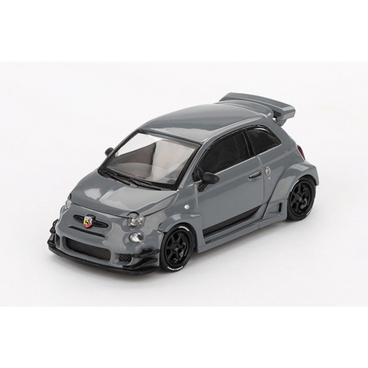 再入荷 MINI GT 1/64 アバルト 595 LB-WORKS x Abas Works グレー(左ハンドル)