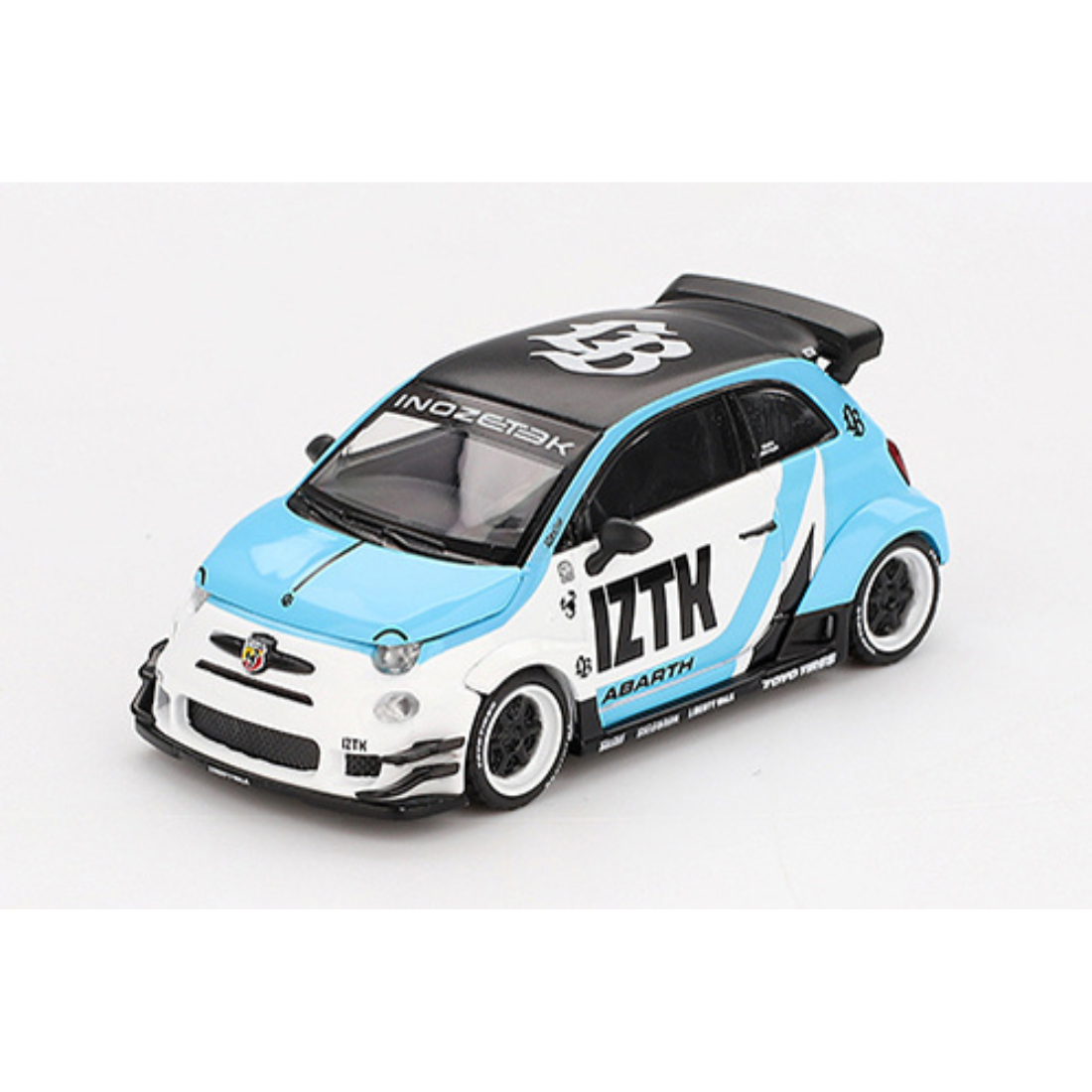 再入荷 MINI GT 1/64 アバルト 595 LB-WORKS x Abas Works IZTK(左ハンドル)