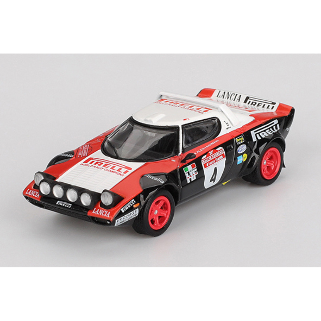 MINI GT 1/64 ランチア ストラトス HF ラリー・サンレモ 1978 優勝車 #4(左ハンドル)