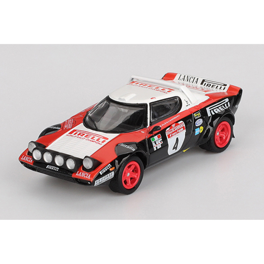 MINI GT 1/64 ランチア ストラトス HF ラリー・サンレモ 1978 優勝車 #4(左ハンドル)