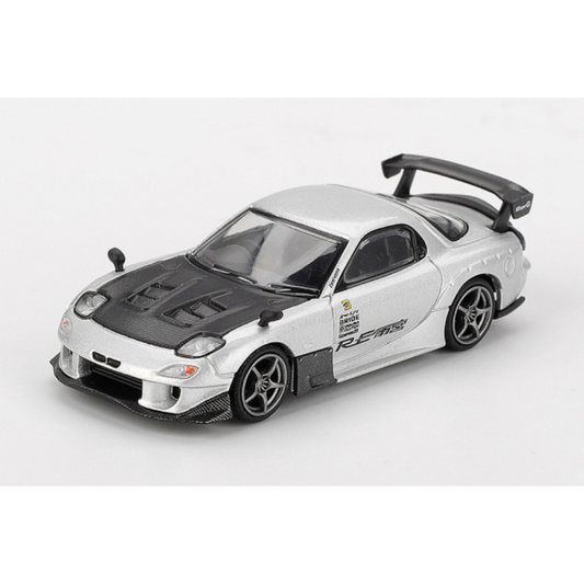 MINI GT 1/64 マツダ RX-7 RE雨宮 シルバーメタリック(右ハンドル)