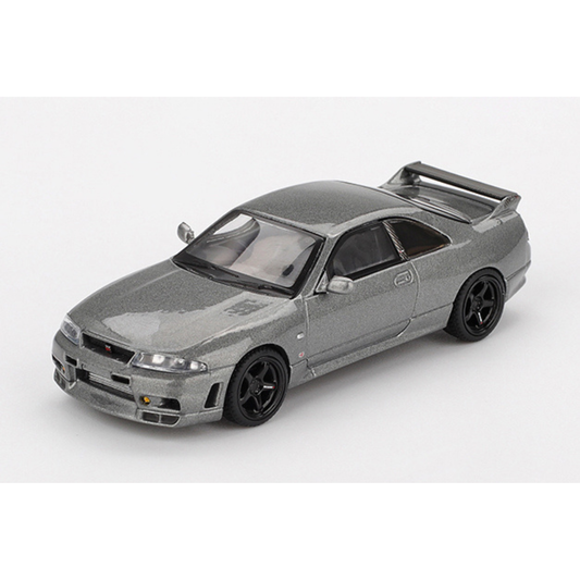 再入荷 MINI GT 1/64 Nissan スカイライン GT-R ダークメタルグレー(NISMO BCNR33 CRS バージョン)(右ハンドル)