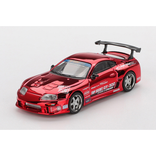 MINI GT 1/64 Toyota スープラ (A80) GT-300 Top Secret レッドクロム(左ハンドル)
