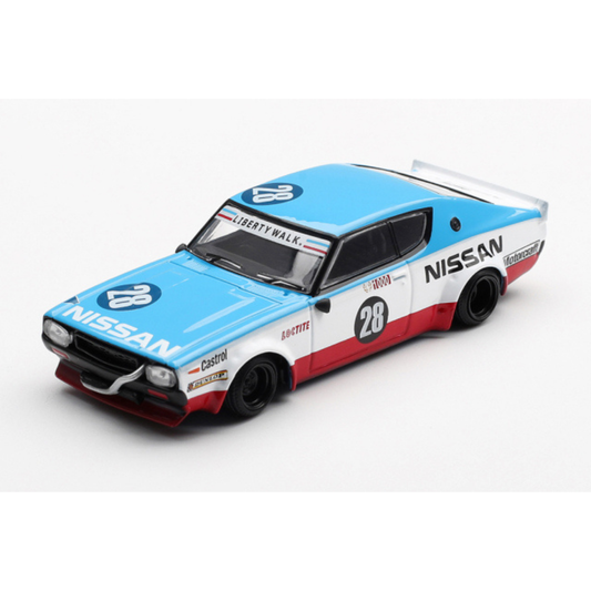 MINI GT 1/64 Nissan スカイライン ケンメリ リバティーウォーク Nissan Racing '75 コンセプト(右ハンドル)
