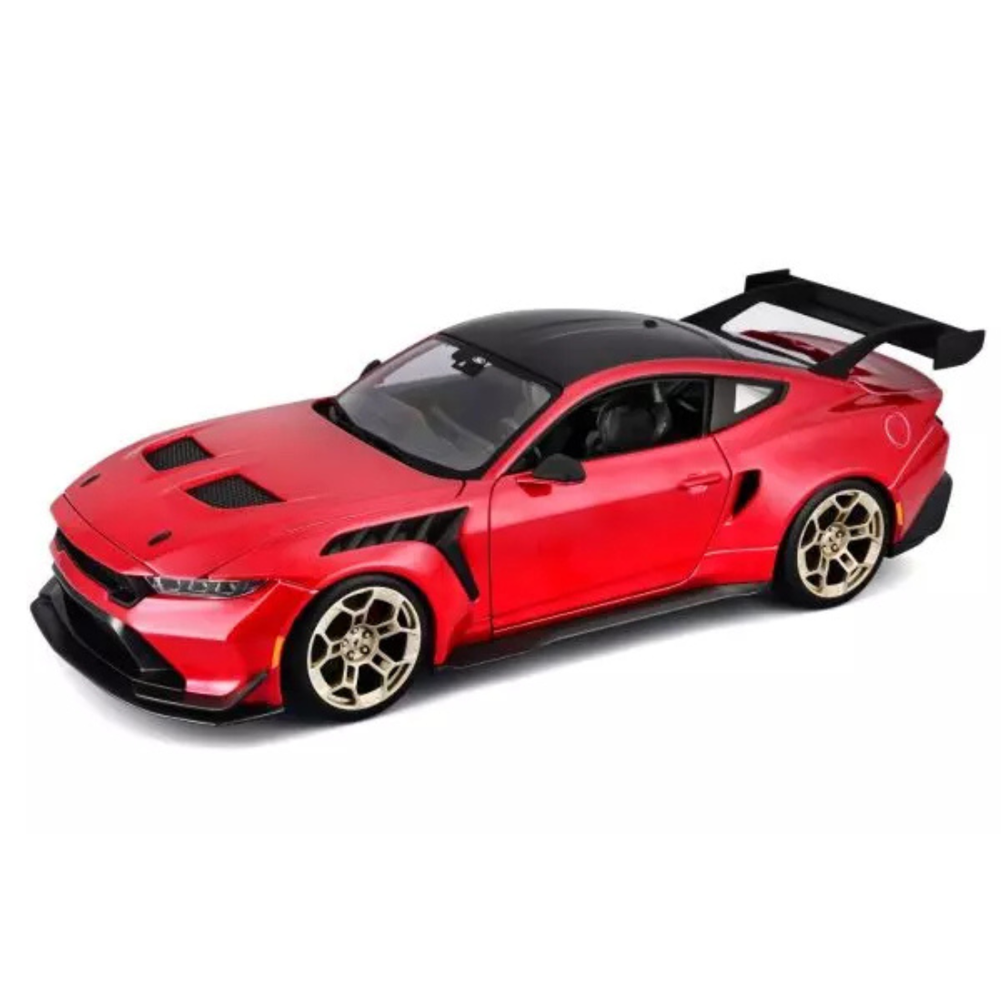MAISTO 1/18 フォード マスタング GTD 2025 メタリックレッド