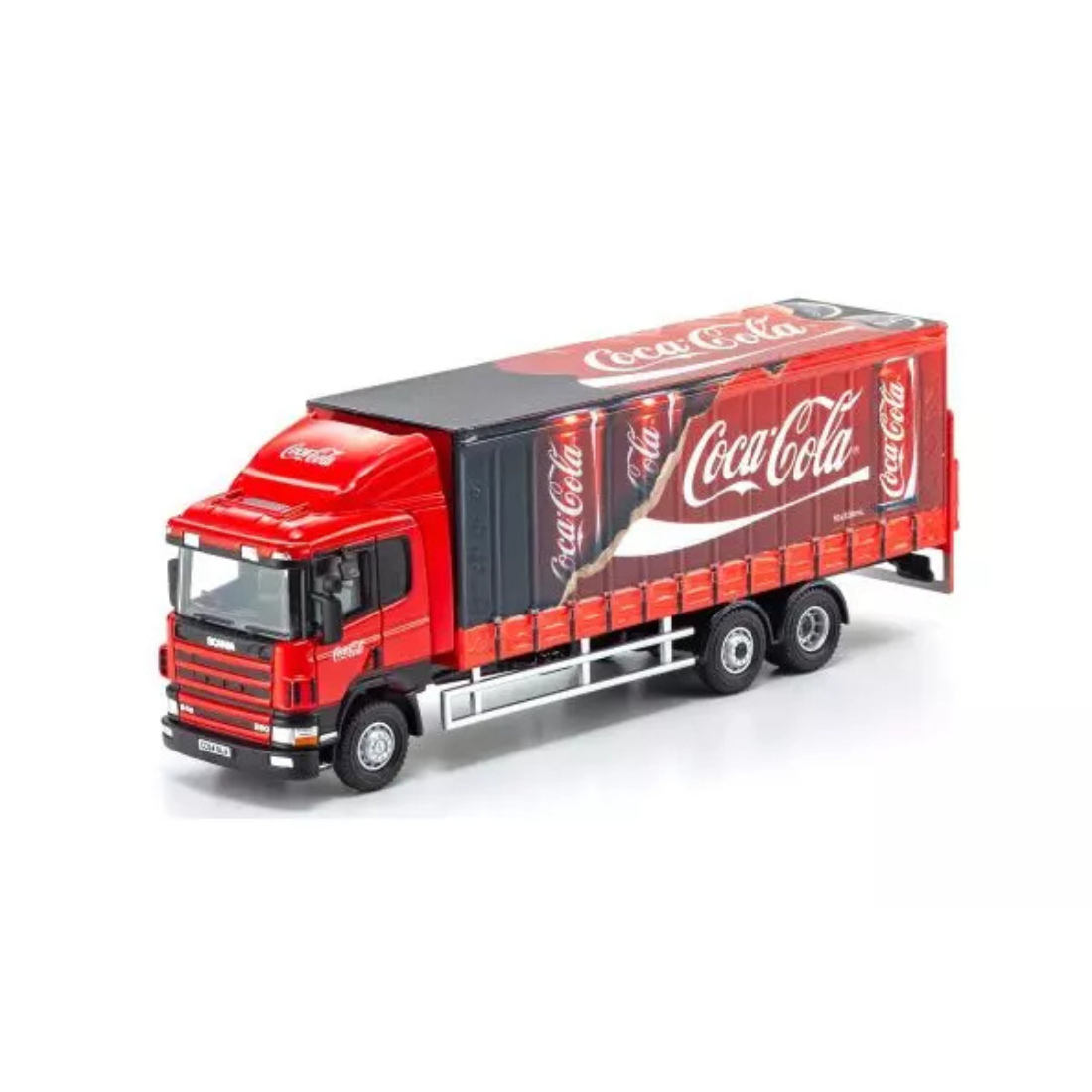 OXFORD 1/76 スカニア 94D 6ホイール カーテンサイド トラック コカ・コーラ