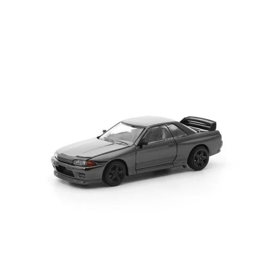 POP RACE 1/64 R32 GT-R DARK CHROME