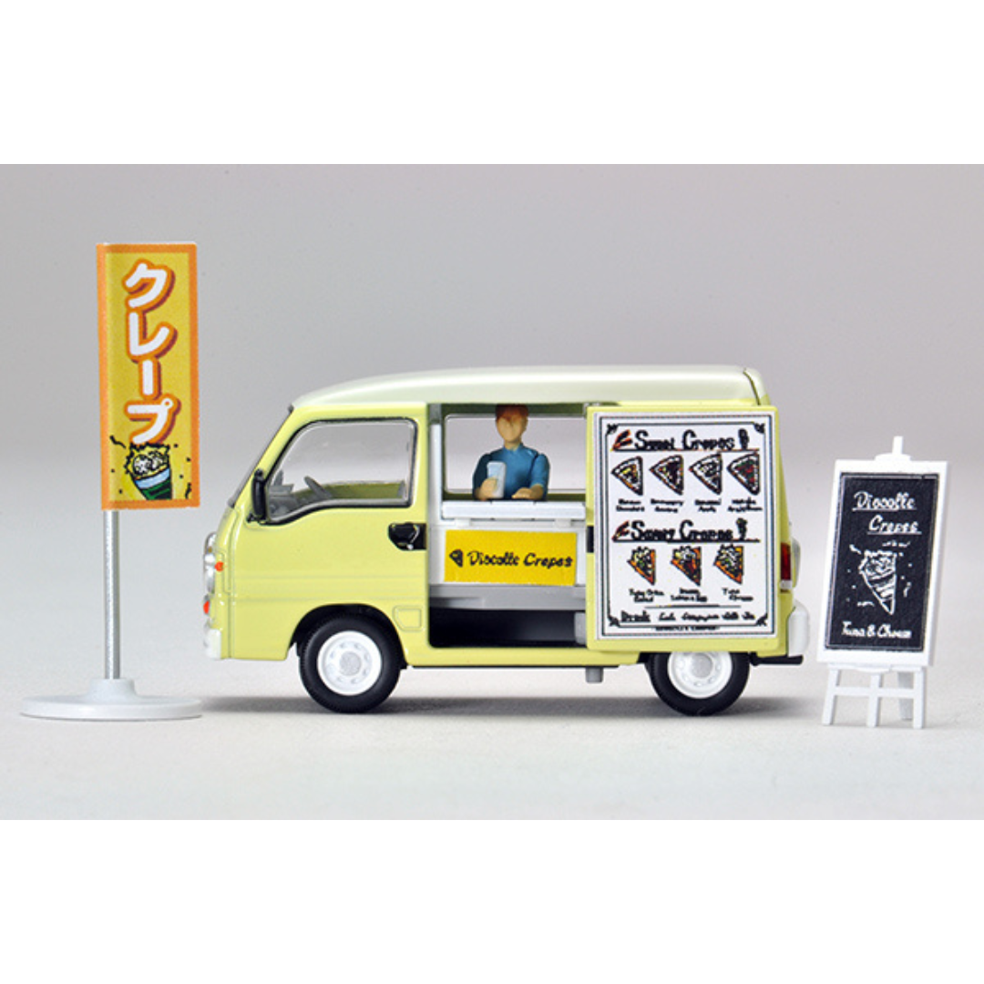 TLV-N ジオコレ64 #カースナップ15a クレープ屋（スバル サンバー ディアス クラシック 移動販売車 付属）