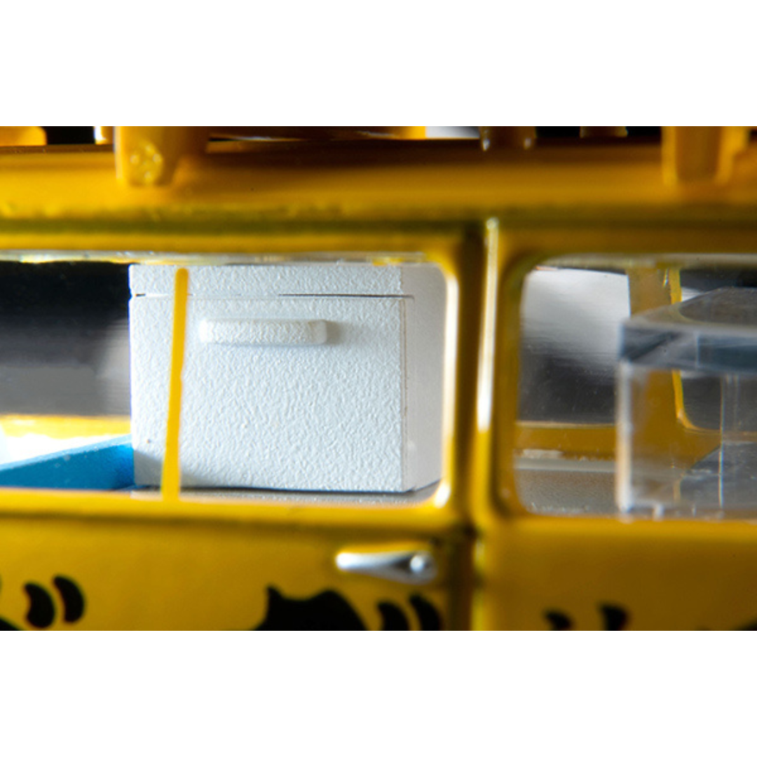 トミカリミテッドヴィンテージ 1/64 スバル サンバー ライトバン ホットドッグ屋（黄／黒）フィギュア付