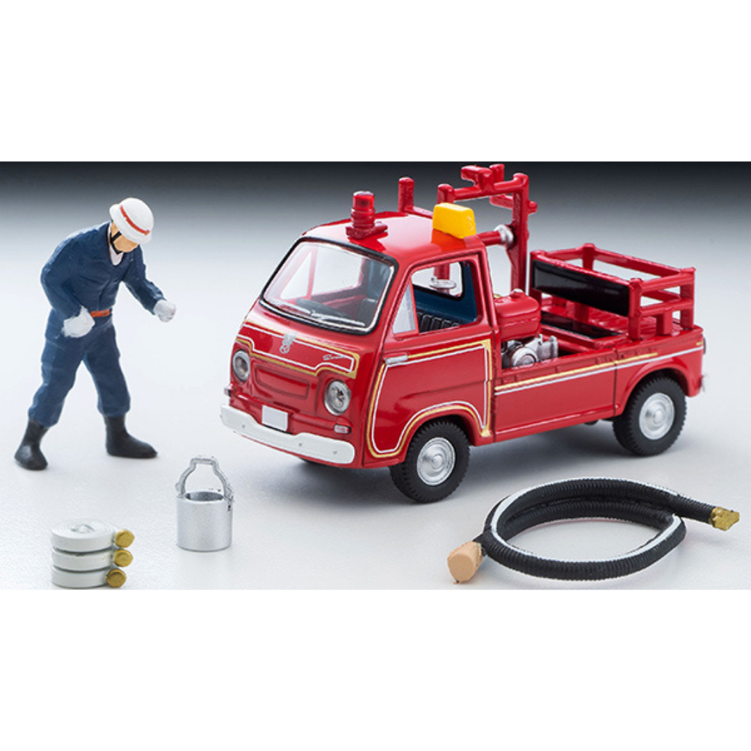 トミカリミテッドヴィンテージ 1/64 スバル サンバー ポンプ消防車（フィギュア付）