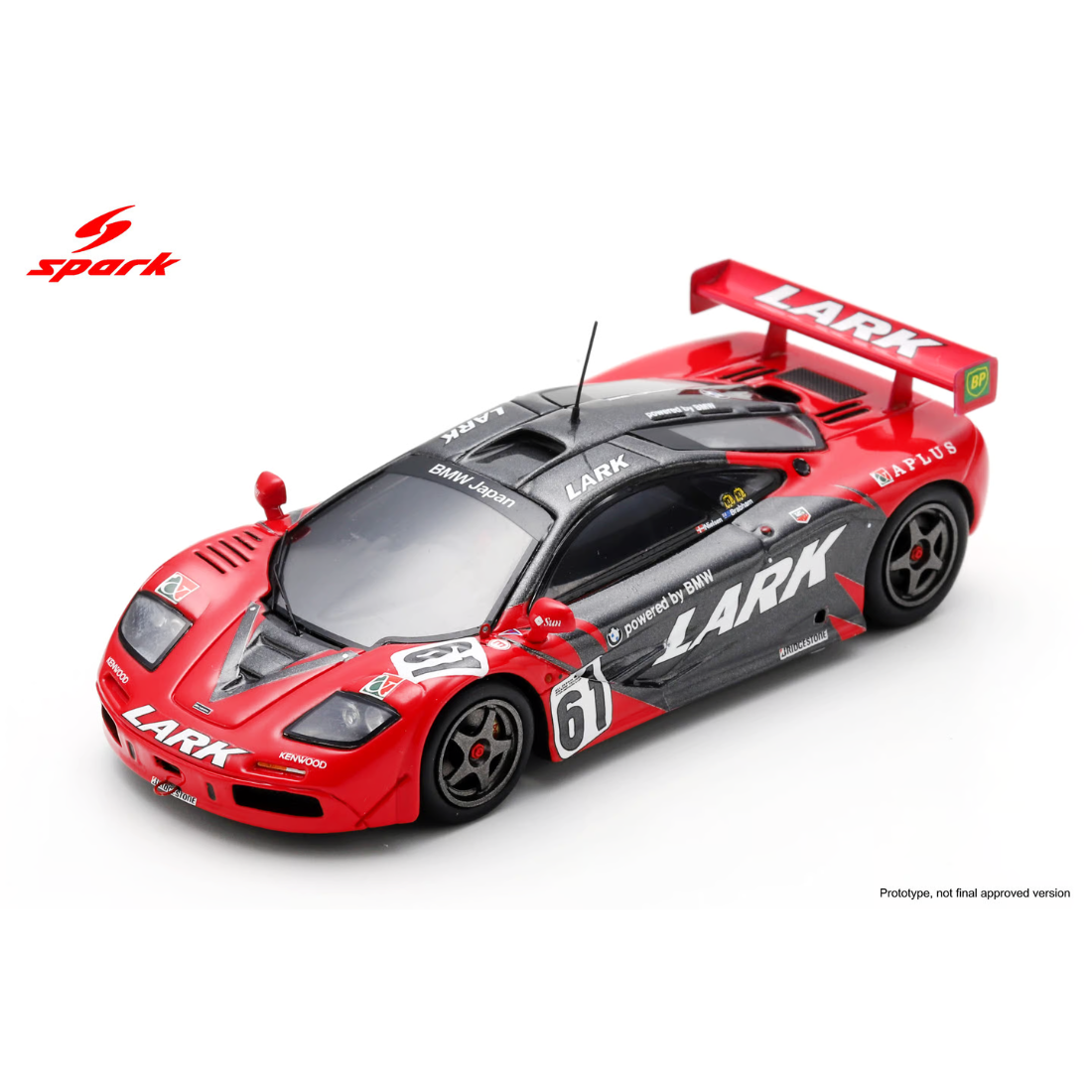 Spark 1/43 McLaren F1 GTR No.61 Rd.2 Winner GT500 JGTC 1996 J. Nielsen - D. Brabham Limited 300