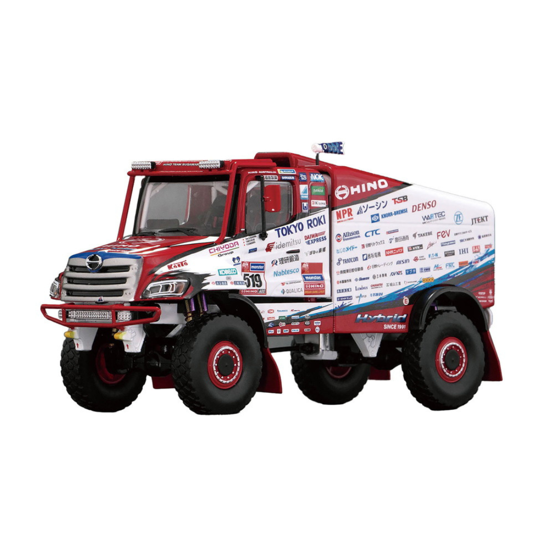 プラッツ 1/43 HINO 600シリーズ ハイブリッド 2023 ダカールラリー 完成品