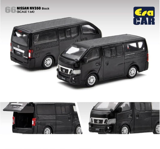 EraCar 1/64 66 NISSAN NV350 キャラバン ブラック
