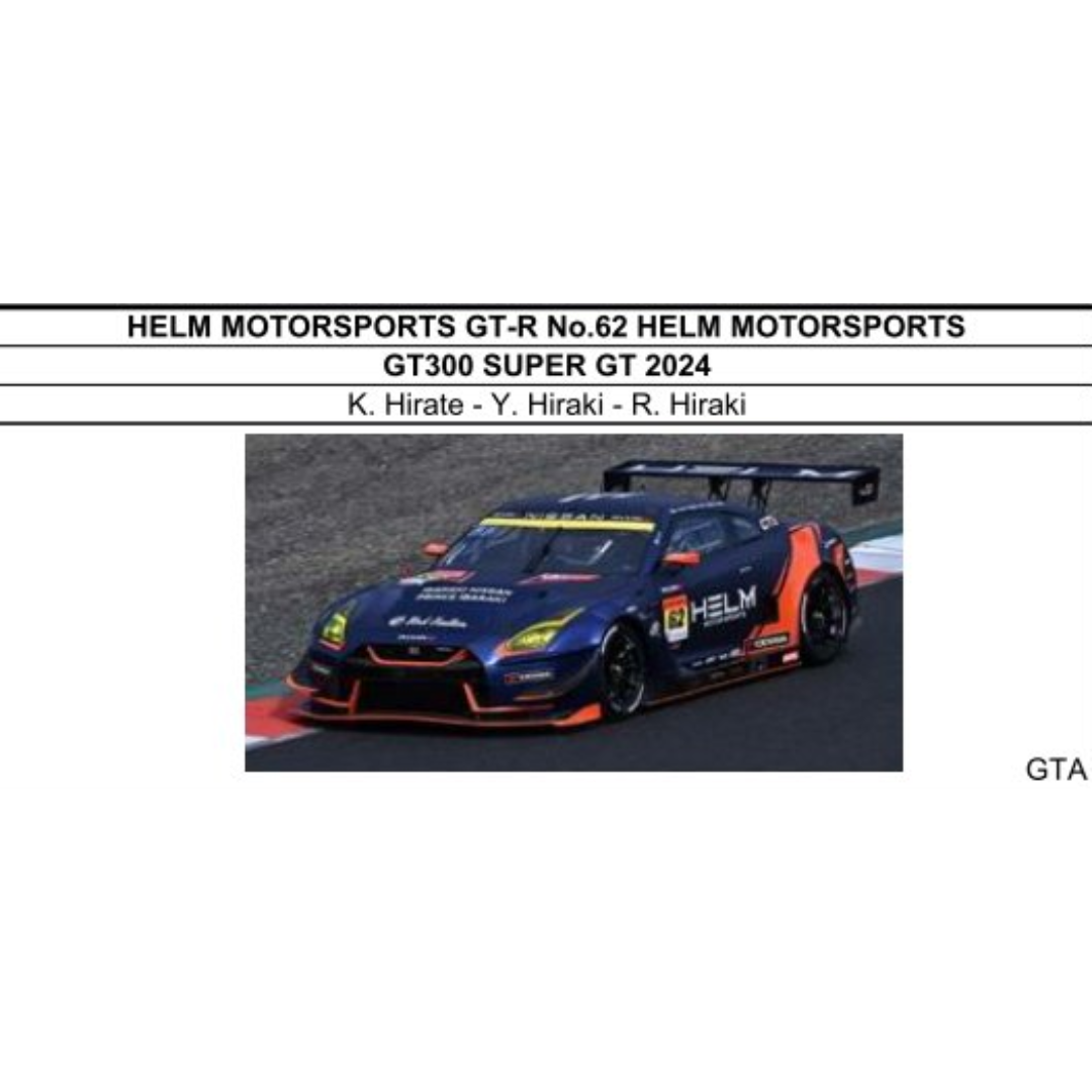 Spark 1/43 HELM MOTORSPORTS GT-R NO.62 GT300 2024 superGT