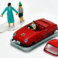 TOMICA LIMITED VINTAGE TOMYTEC 1/64 こどもの国×TLV ダットサン ベビイ レストア車 (赤) フィギュア付/1/64 tomica LIMITED VINTAGE TOMYTEC KODOMO NO KUNI DATSUN BABY