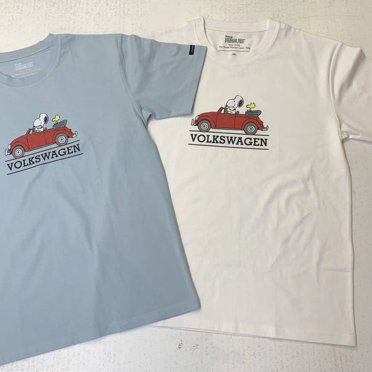 VW天竺プリント半袖Tシャツ