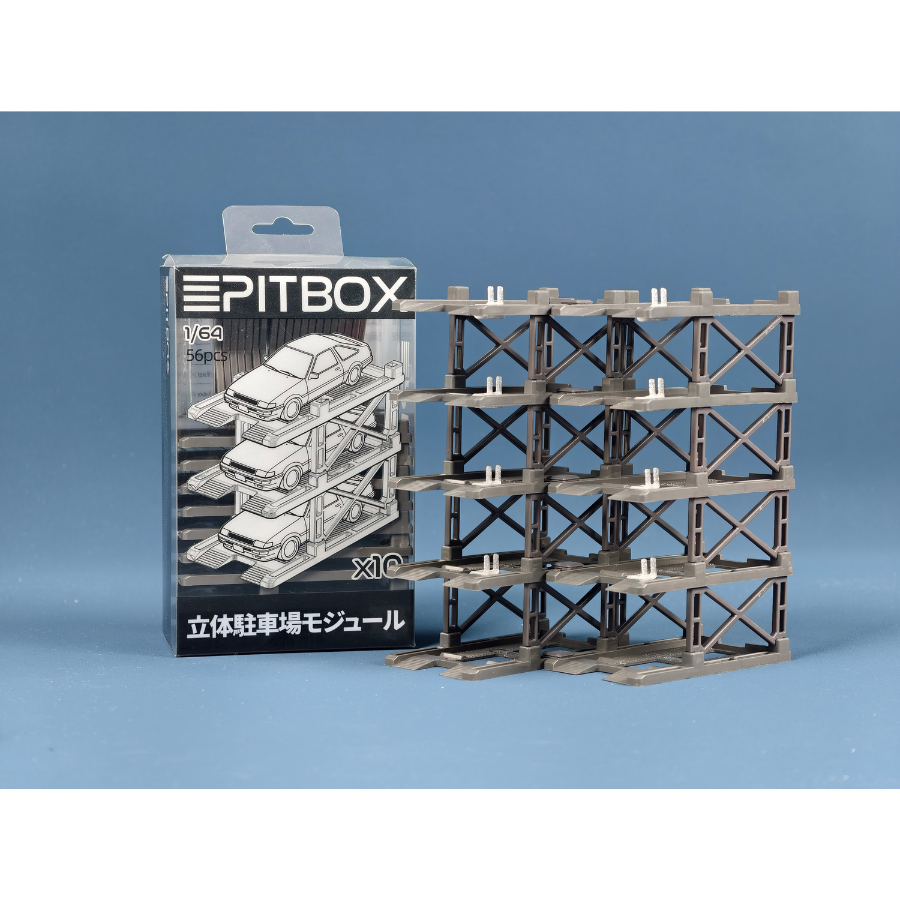 PITBOX 1/64 PITBOX 立体駐車場モジュール(10台収納) – ミニカー PITBOX 1/64 PITBOX 立体駐車場モジュール(10台収納) – ミニカー